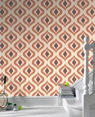 brown and orange wallpaper,wall,tile,wallpaper,room,pattern