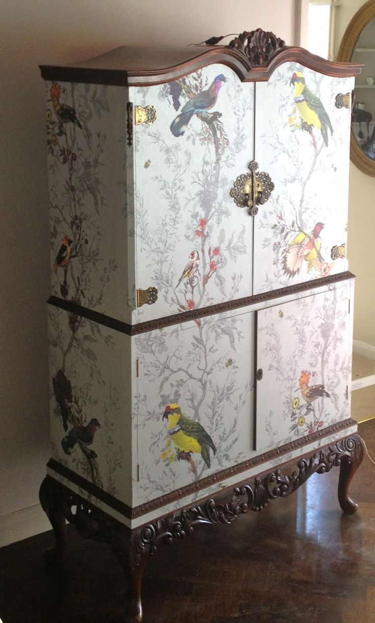 How To Decoupage Furniture With Wallpaper WallpaperUse