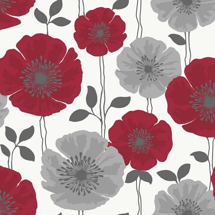 赤灰色の壁紙 花 赤 パターン 工場 花弁 Wallpaperuse