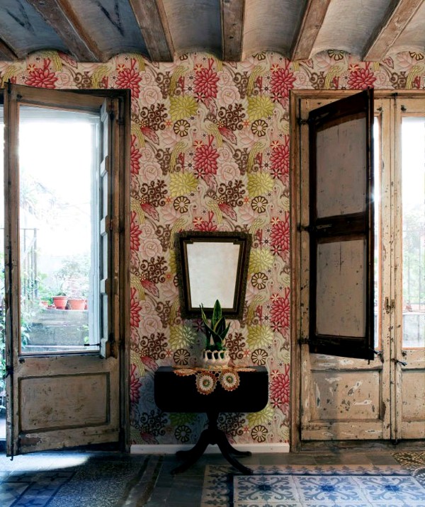 bold wallpaper designs,room,interior design,property,wall,furniture