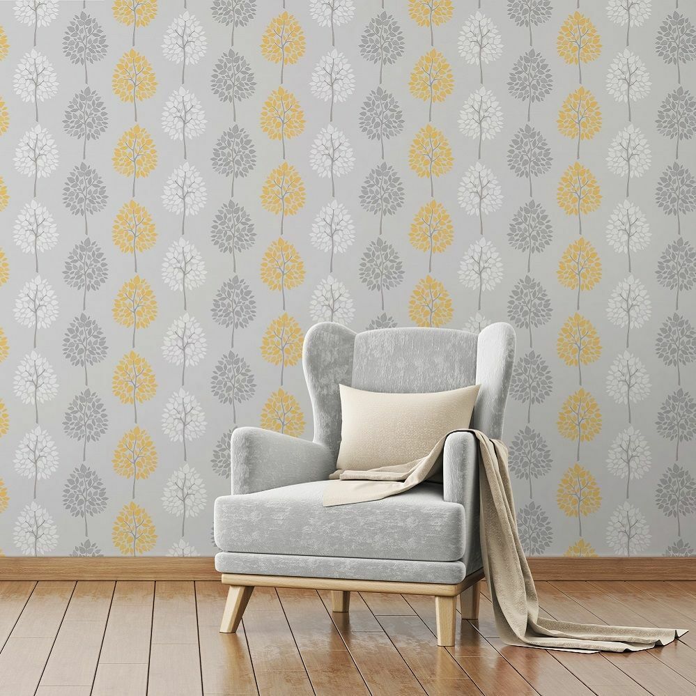 Living Room Wallpaper Mustard WallpaperUse