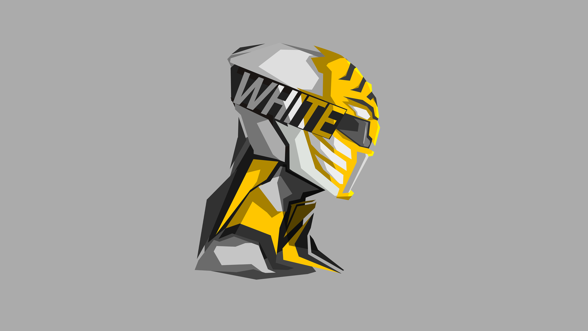 white ranger wallpaper,helmet,yellow,personal protective equipment,logo,illustration