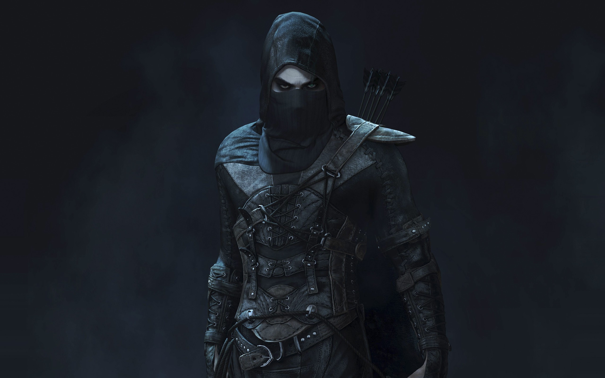 thief wallpaper,black,darkness,outerwear,screenshot,photography