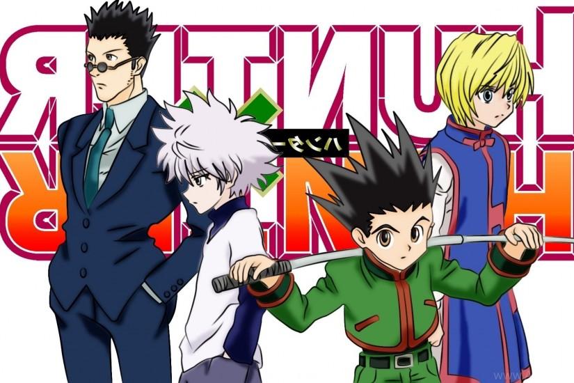 hunter x hunter wallpaper android,anime,cartoon,fictional character,artwork,team