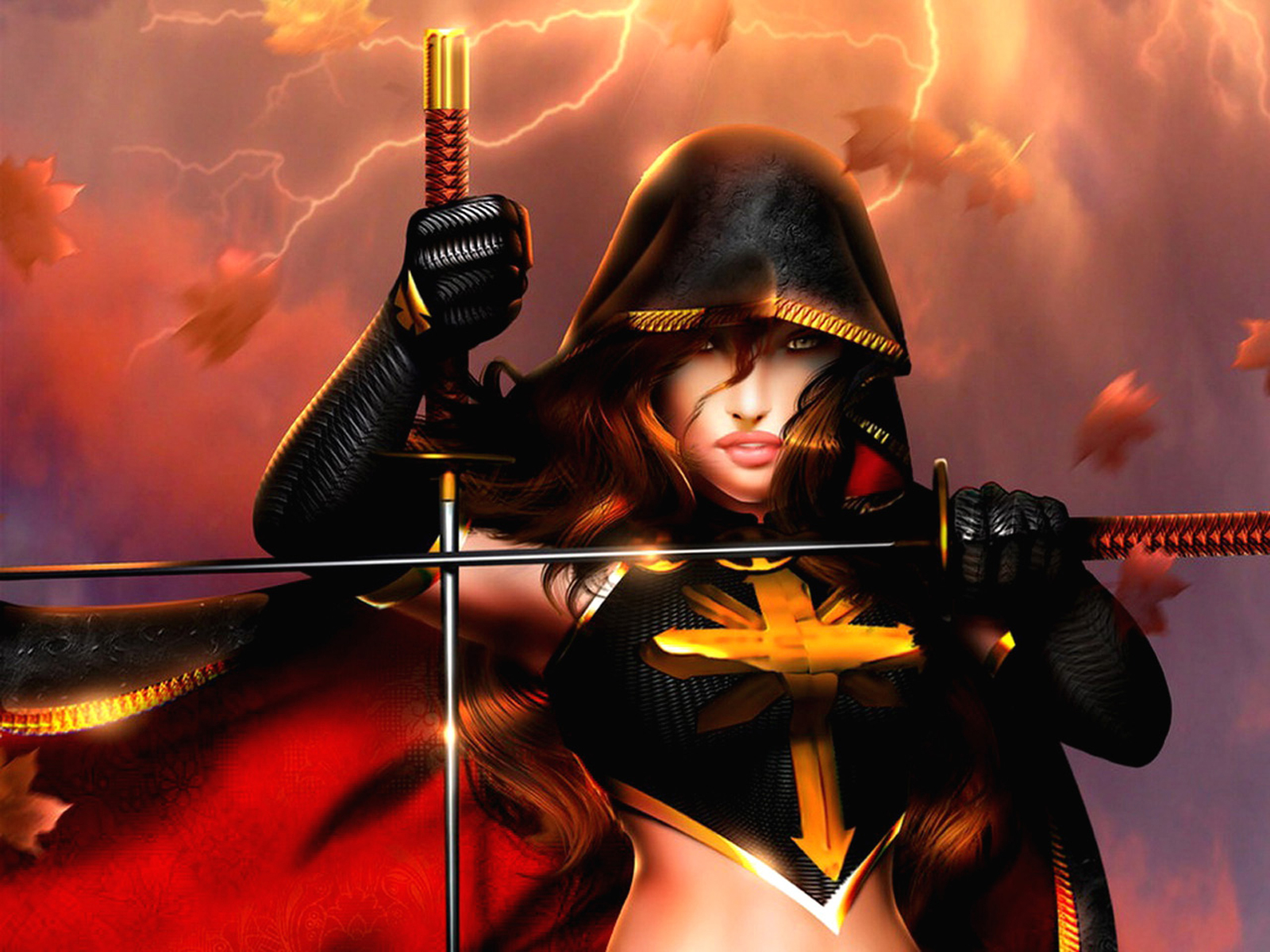 female warrior wallpaper,cg artwork,action adventure game,games,fictional character,black hair