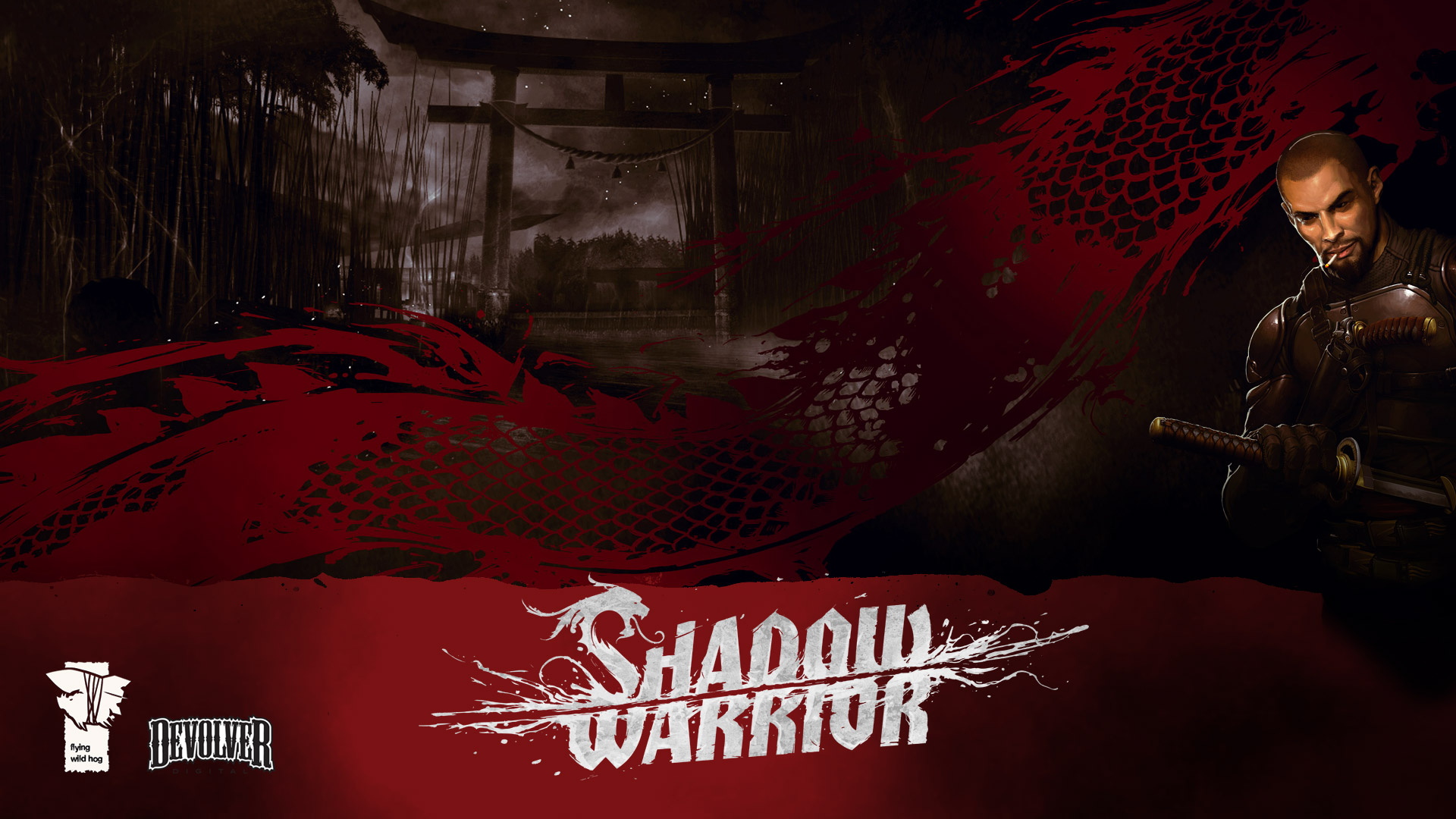 shadow warrior wallpaper,movie,poster,font,darkness,graphics