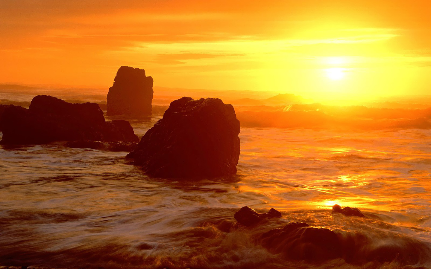 escena natural fondos de pantalla hd,cielo,naturaleza,horizonte,mar,puesta de sol