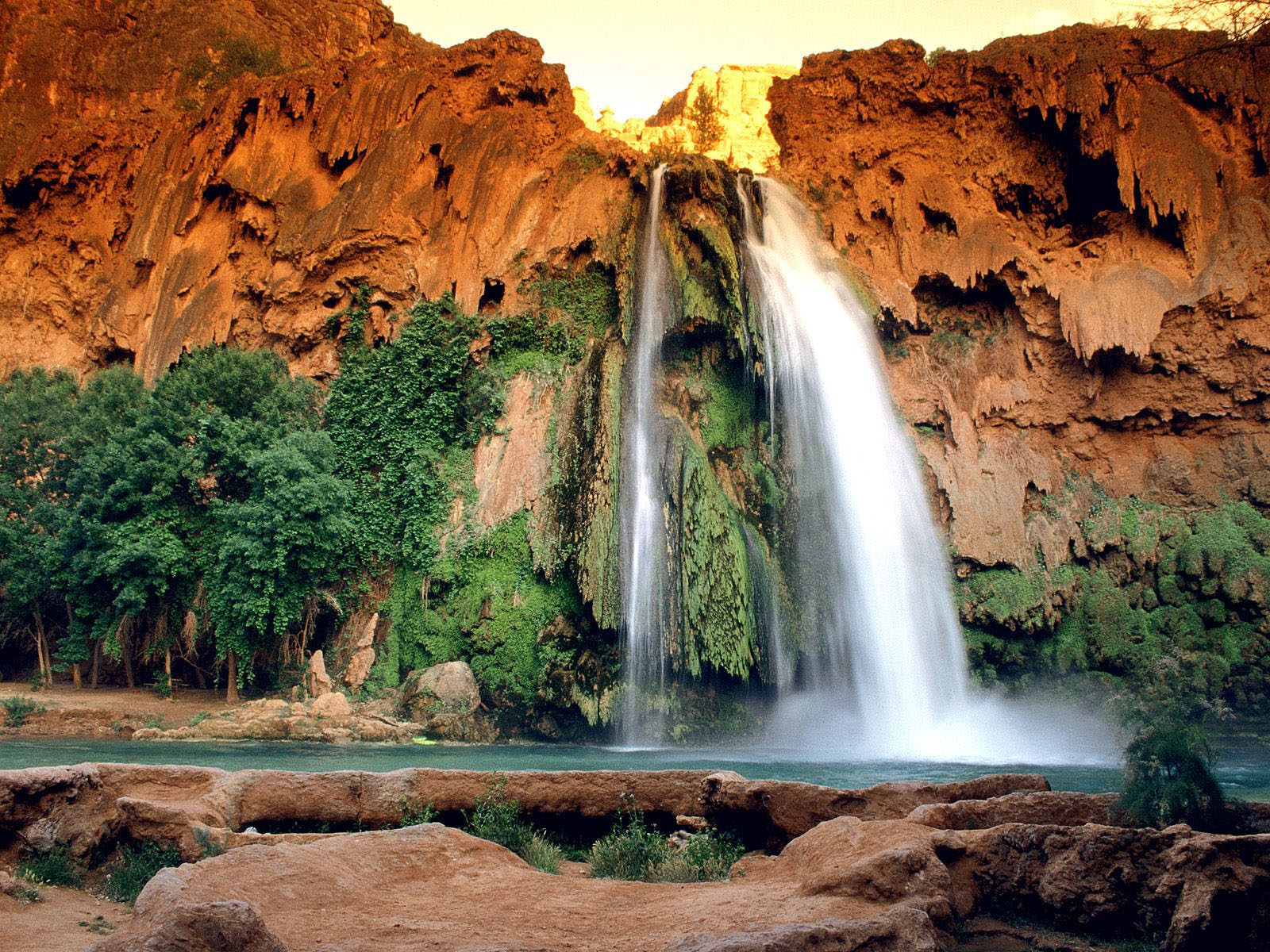 beautiful waterfall wallpaper,waterfall,natural landscape,nature,body of water,water resources