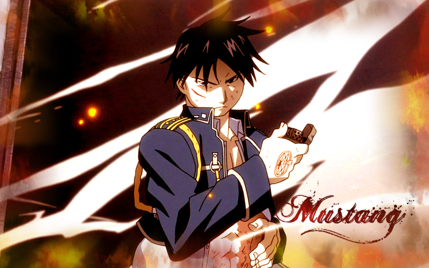 roy wallpaper,anime,cartoon,cg artwork,black hair,animation