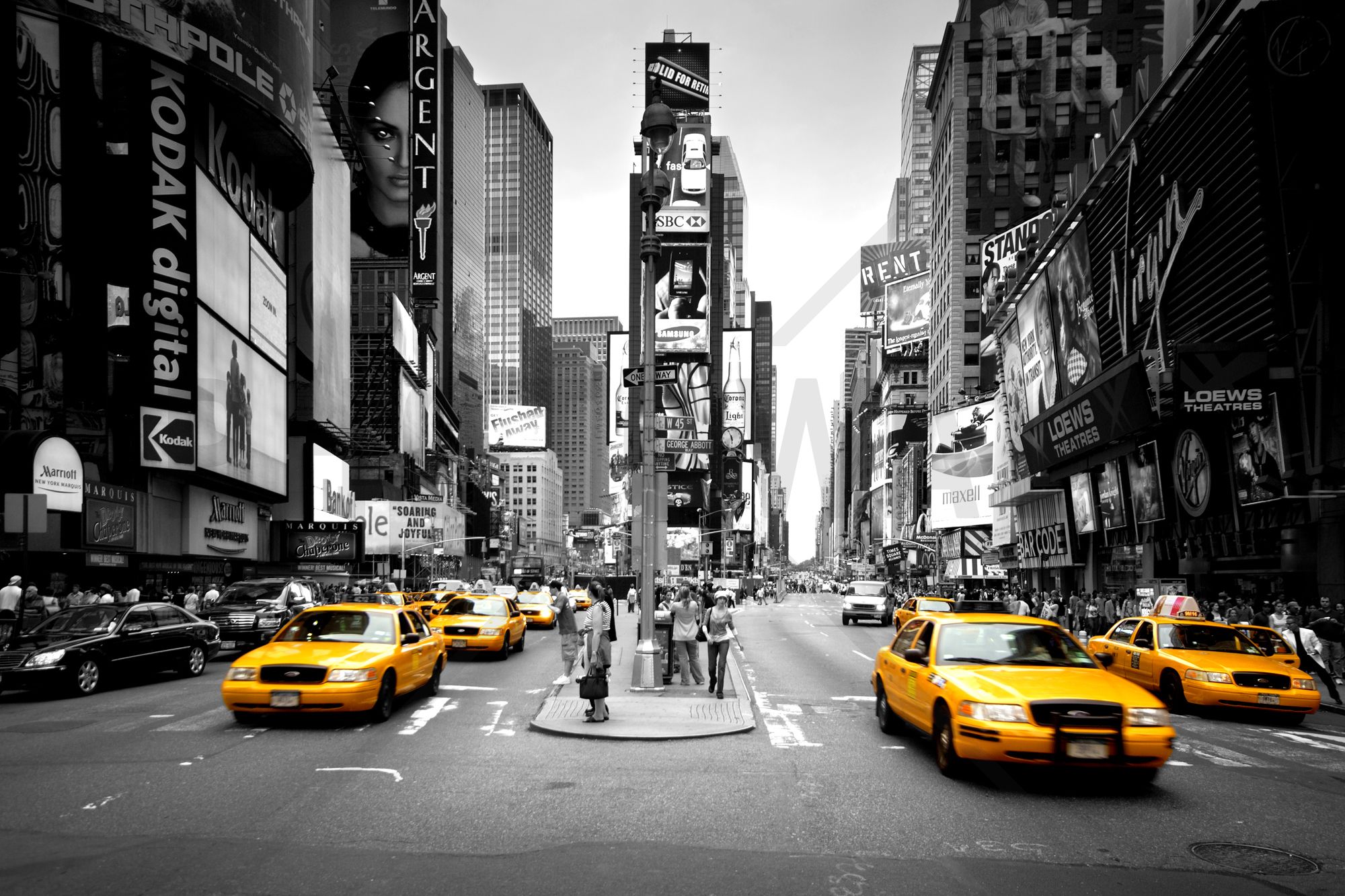 carta da parati quadrata in bianco e nero,taxi,veicolo,giallo,area urbana,città