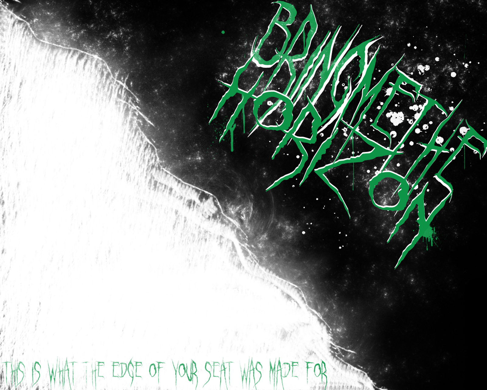 bmth wallpaper hd,verde,testo,font,disegno grafico,calligrafia
