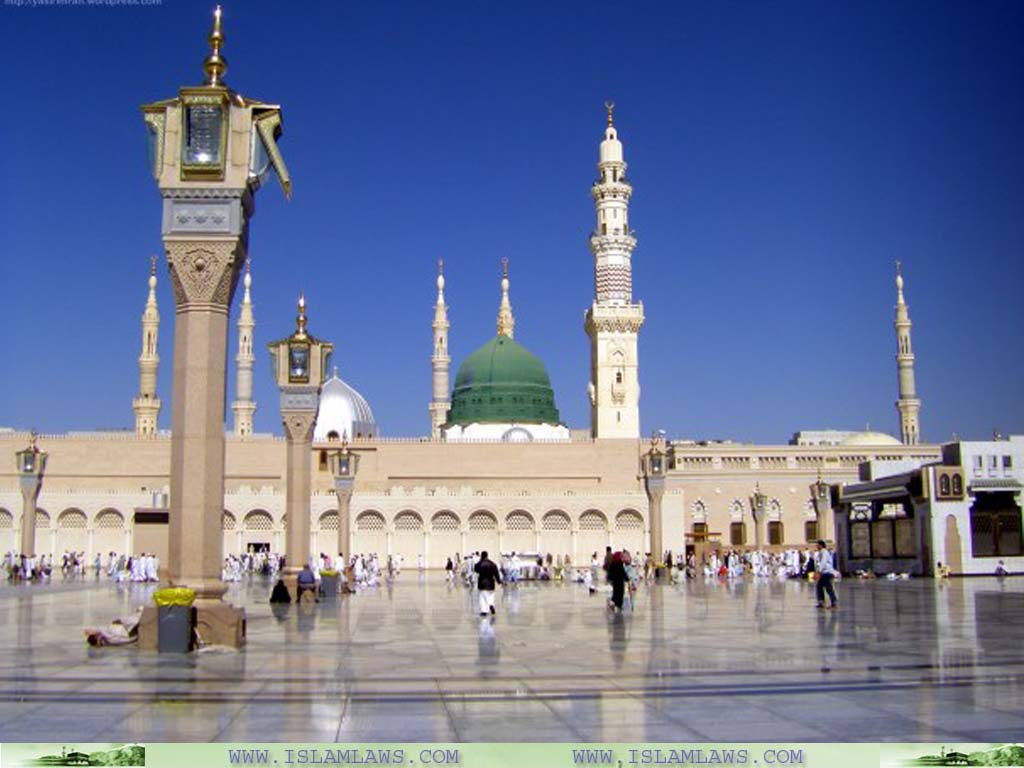 masjid nabawi wallpaper,landmark,mecca,mosque,place of worship,khanqah