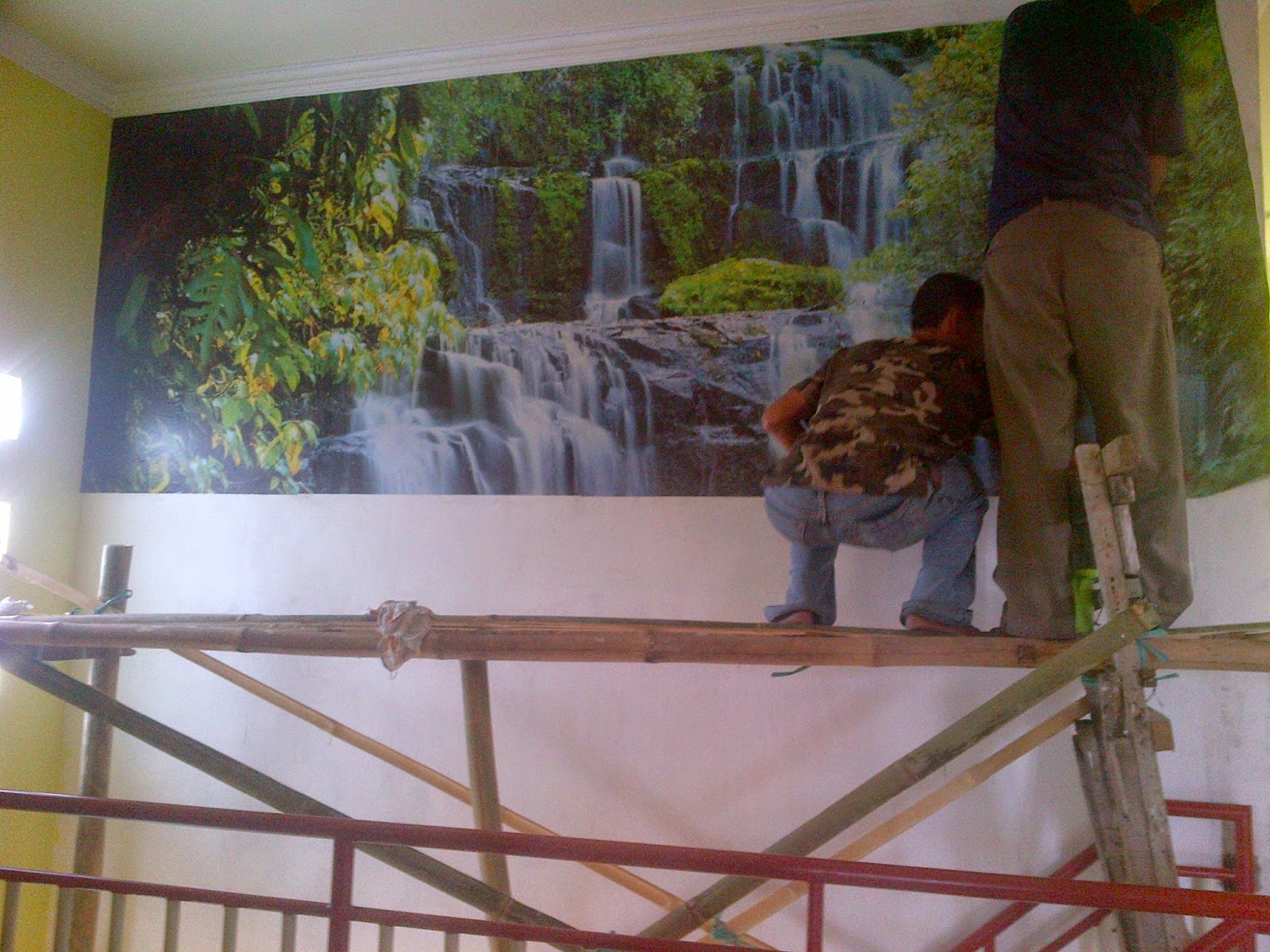 aplikasi wallpaper bbm,painting,mural,wall,room,ceiling