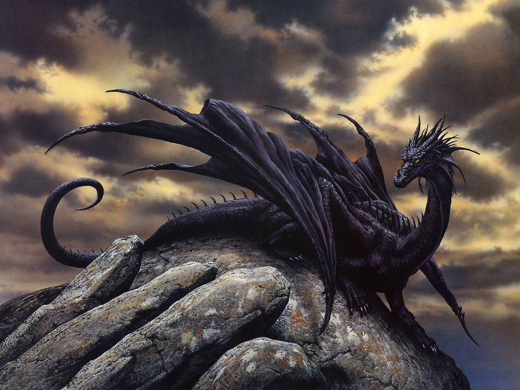 wallpaper naga biru,dragon,cg artwork,sky,fictional character,mythical creature