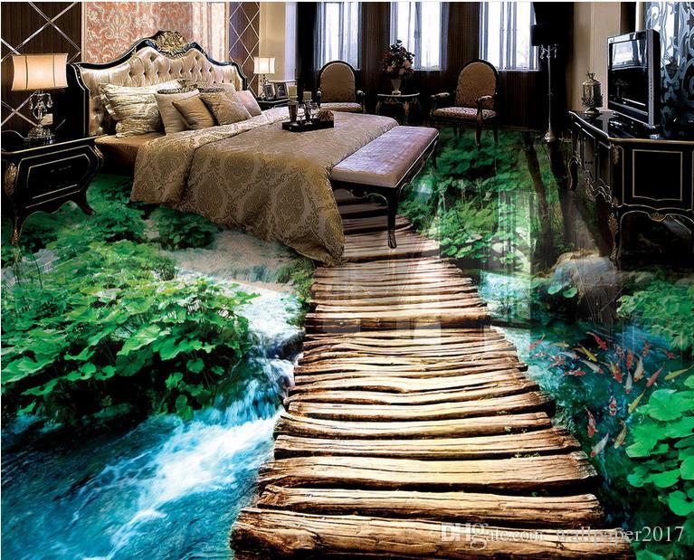 3d wallpaper for floor,natural landscape,interior design,grass,furniture,floor