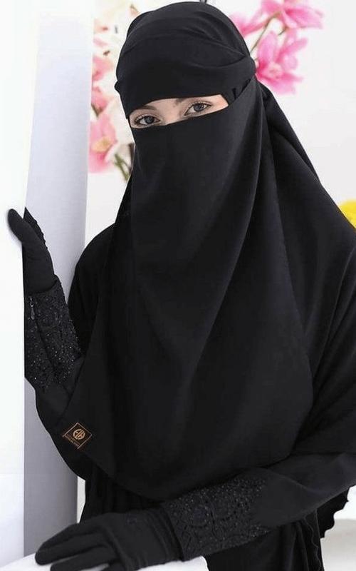 muslim live wallpaper,black,clothing,veil,outerwear,headgear