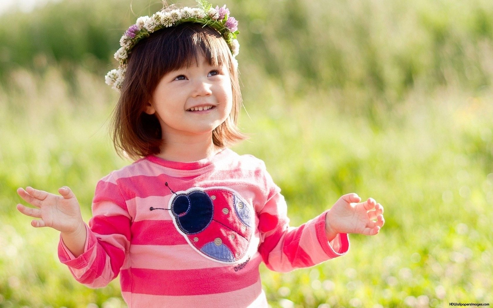 아이들을위한 소녀 벽지,아이,분홍,유아,미소,행복