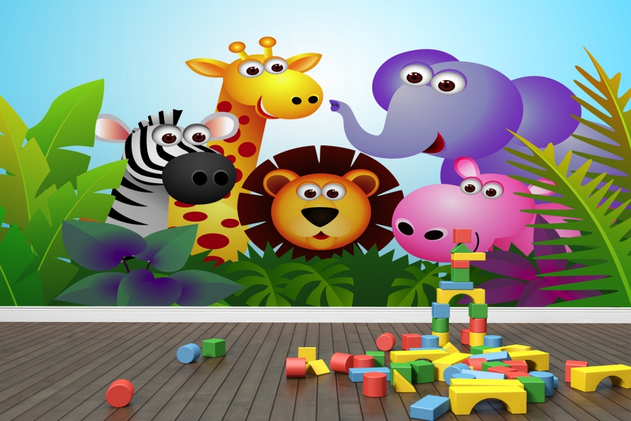 Amazing African Animals Childrens Wallpaper Mural Room Animal