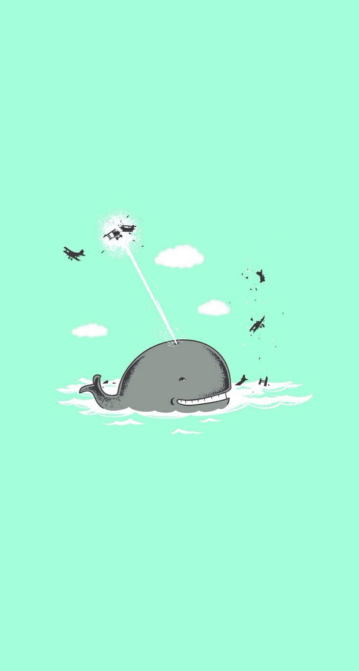 whale iphone wallpaper,water,green,illustration,cartoon,turtle
