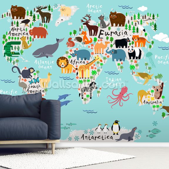 kids map wallpaper,cartoon,world,organism,map,font