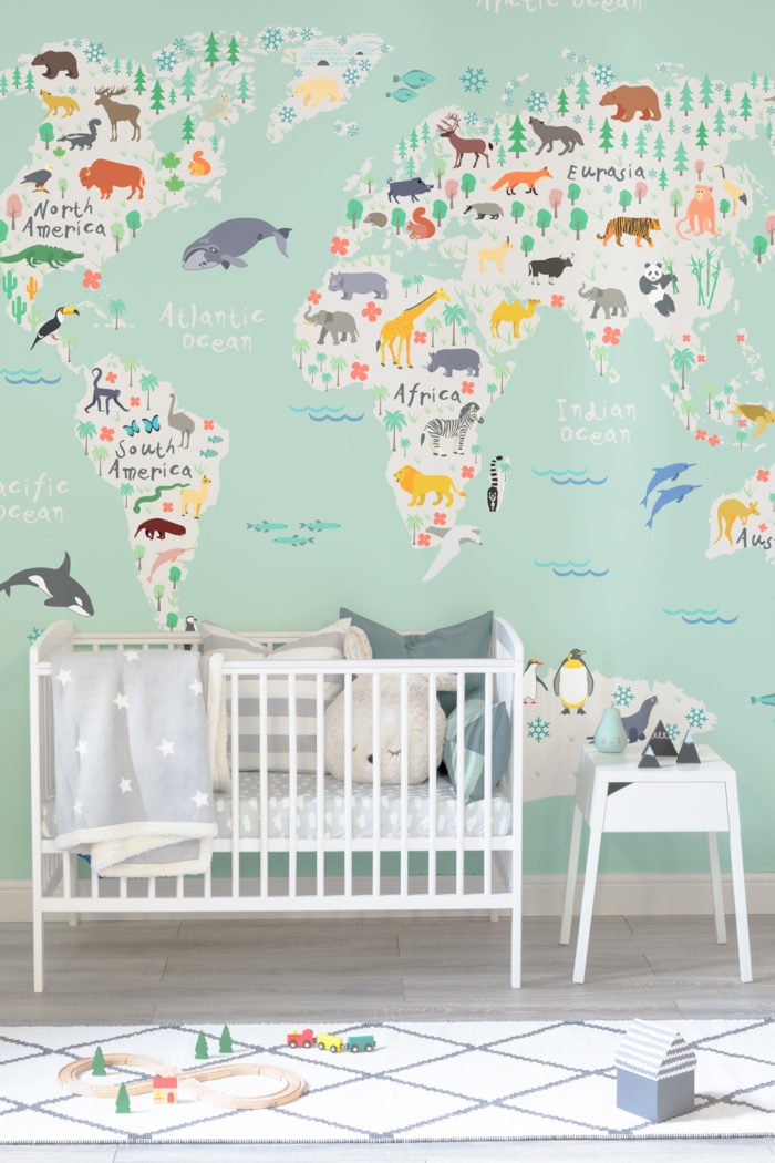 fond d'écran carte enfants,autocollant mural,produit,fond d'écran,mur,chambre