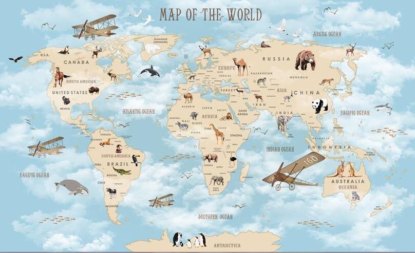 fondo de pantalla de mapa de niños,mapa,mundo,atlas,ilustración