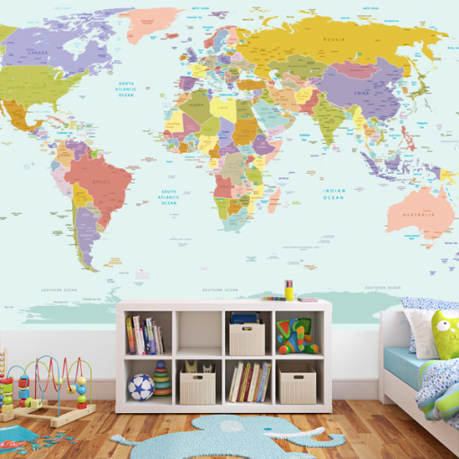 kids map wallpaper,room,wall,wallpaper,map,interior design