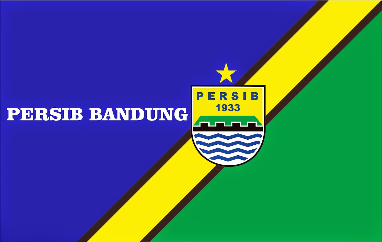 wallpaper logo persib,green,yellow,blue,line,font