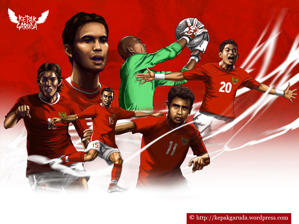 papier peint indonésie keren,joueur de football,joueur de football,équipe,affiche,joueur