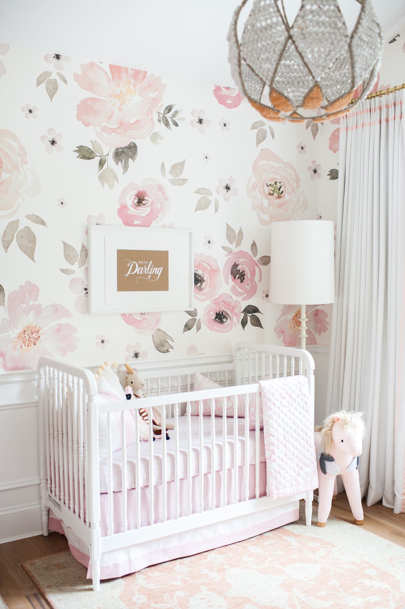 girls floral wallpaper,product,room,pink,furniture,bed