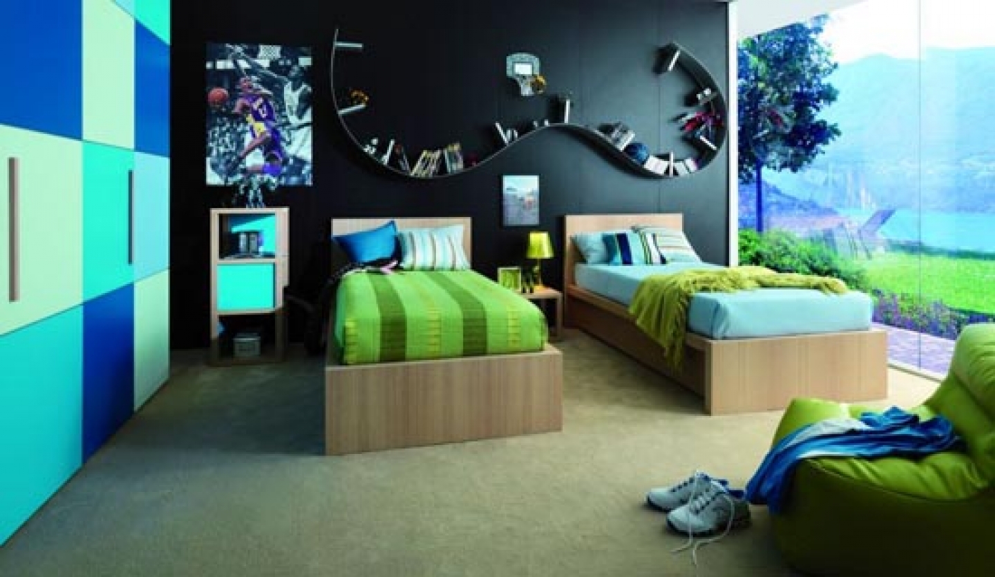 wallpaper teenage room boy,bedroom,room,bed,interior design,furniture