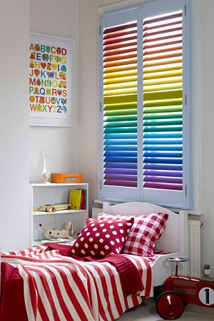 rainbow wallpaper for bedroom,room,interior design,window covering,furniture,curtain