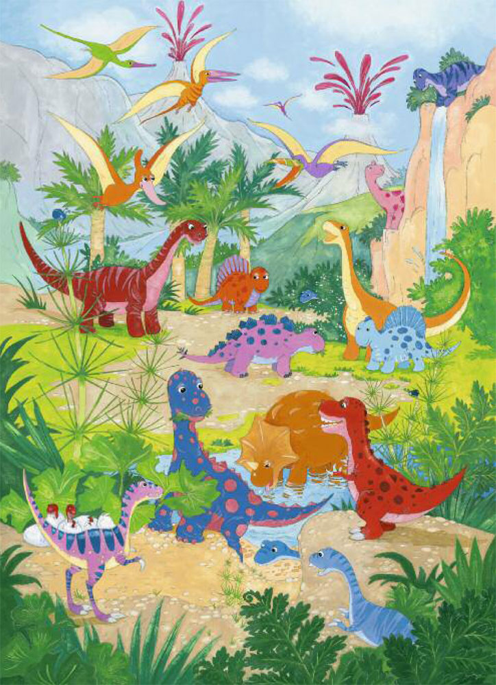 kinder dinosaurier wallpaper,kinderkunst,gemälde,urwald,kunst,bildende kunst