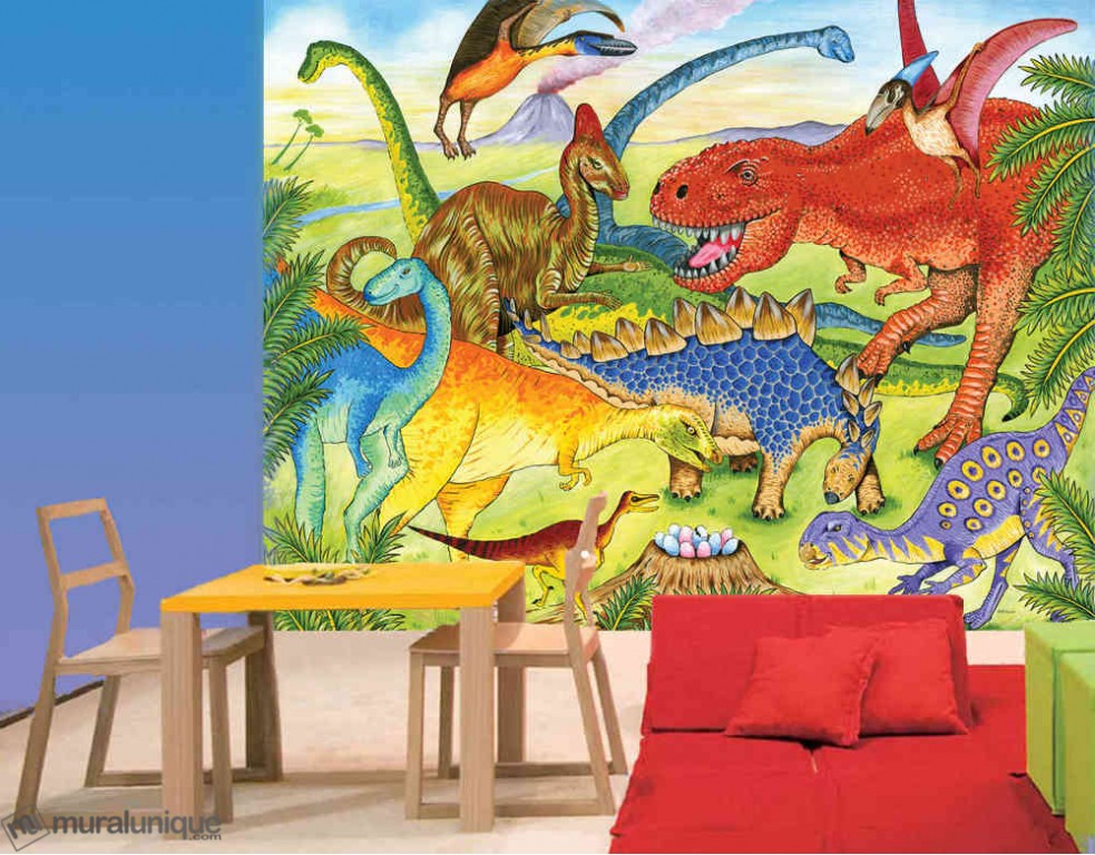 kids dinosaur wallpaper,painting,art,mural,organism,modern art