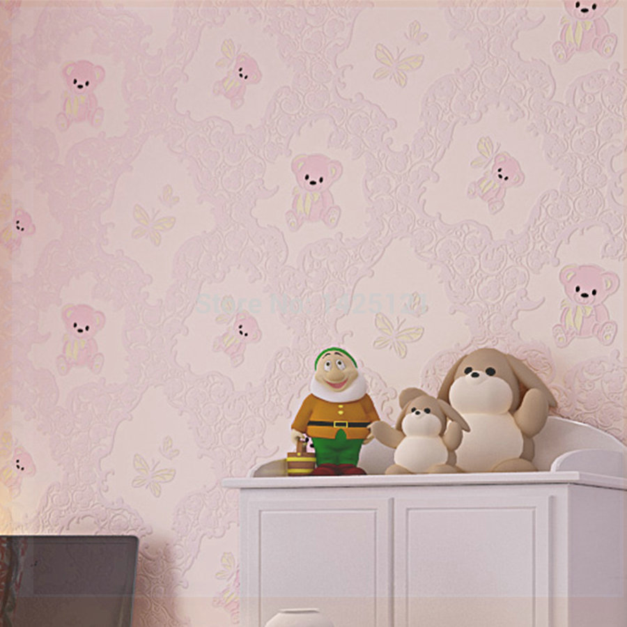 여자 아기 침실 벽지,벽,벽지,방,벽 스티커,인테리어 디자인