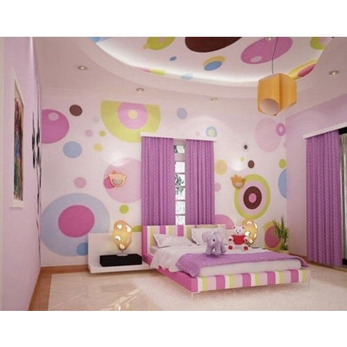 女の赤ちゃんの寝室の壁紙,デコレーション,バイオレット,ピンク,製品,インテリア・デザイン