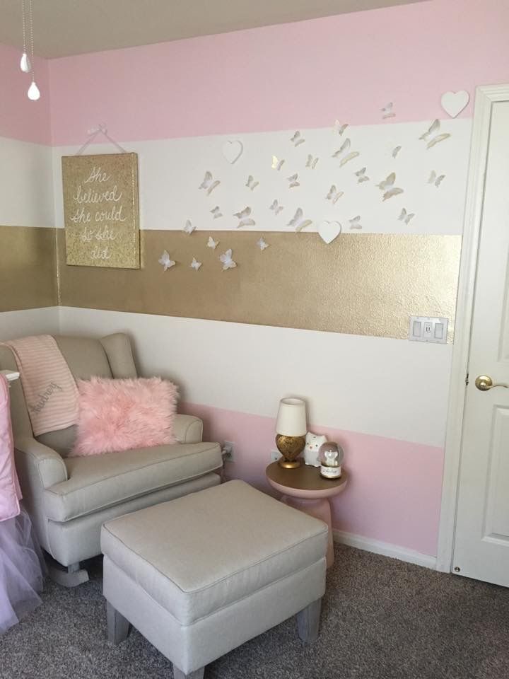 女の赤ちゃんの寝室の壁紙,ルーム,家具,ピンク,財産,壁