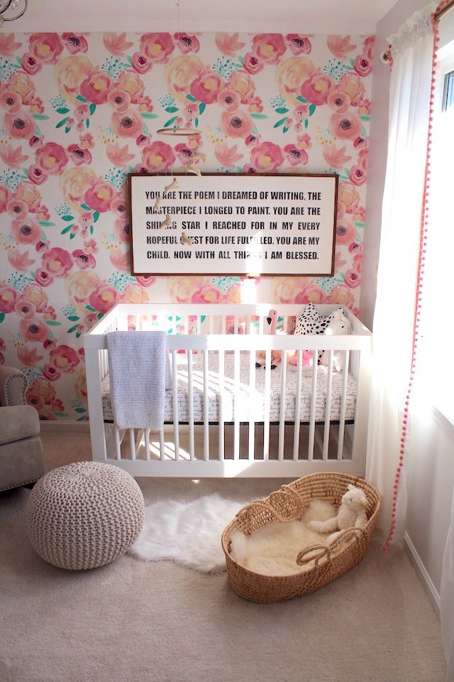 baby girl bedroom wallpaper,pink,product,room,interior design,curtain