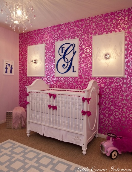 여자 아기 침실 벽지,생성물,방,분홍,보라색,벽
