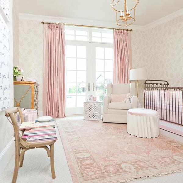 여자 아기 침실 벽지,방,가구,하얀,특성,인테리어 디자인
