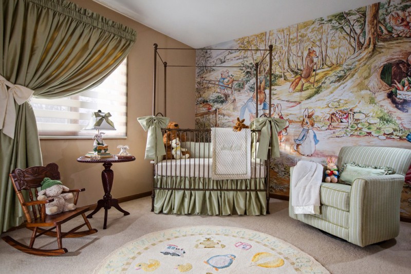 baby girl bedroom wallpaper,room,furniture,interior design,property,bedroom
