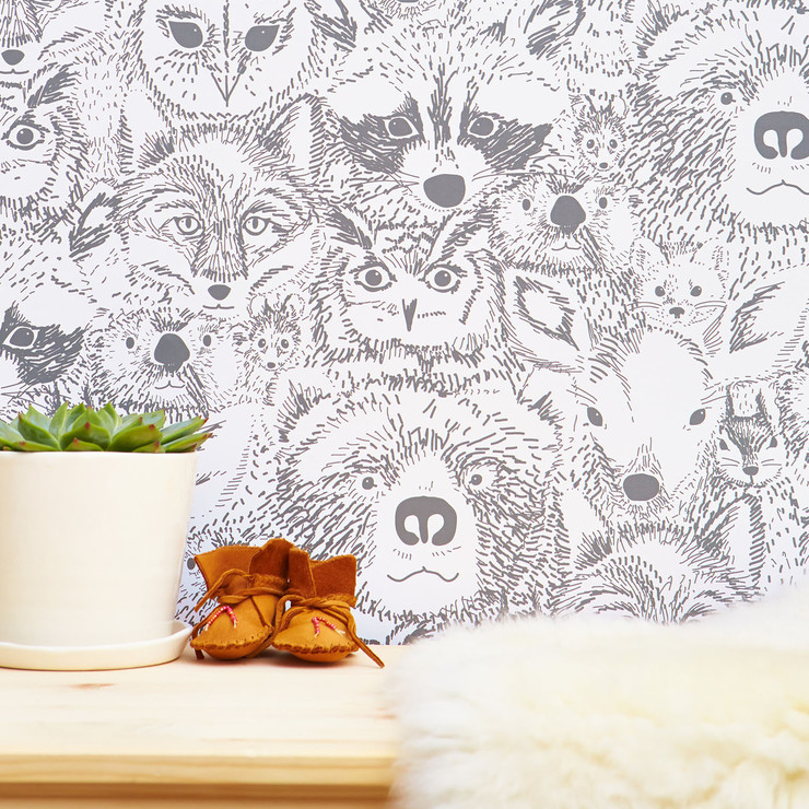 animal nursery wallpaper,wallpaper,pattern,design,wall sticker,interior design