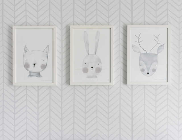 unisex nursery wallpaper,white,hare,paper,rabbit,wallpaper