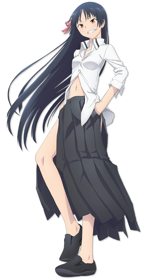 Trinity Seven Wallpaper Cartoon Anime Black Hair Long Hair Illustration Wallpaperuse