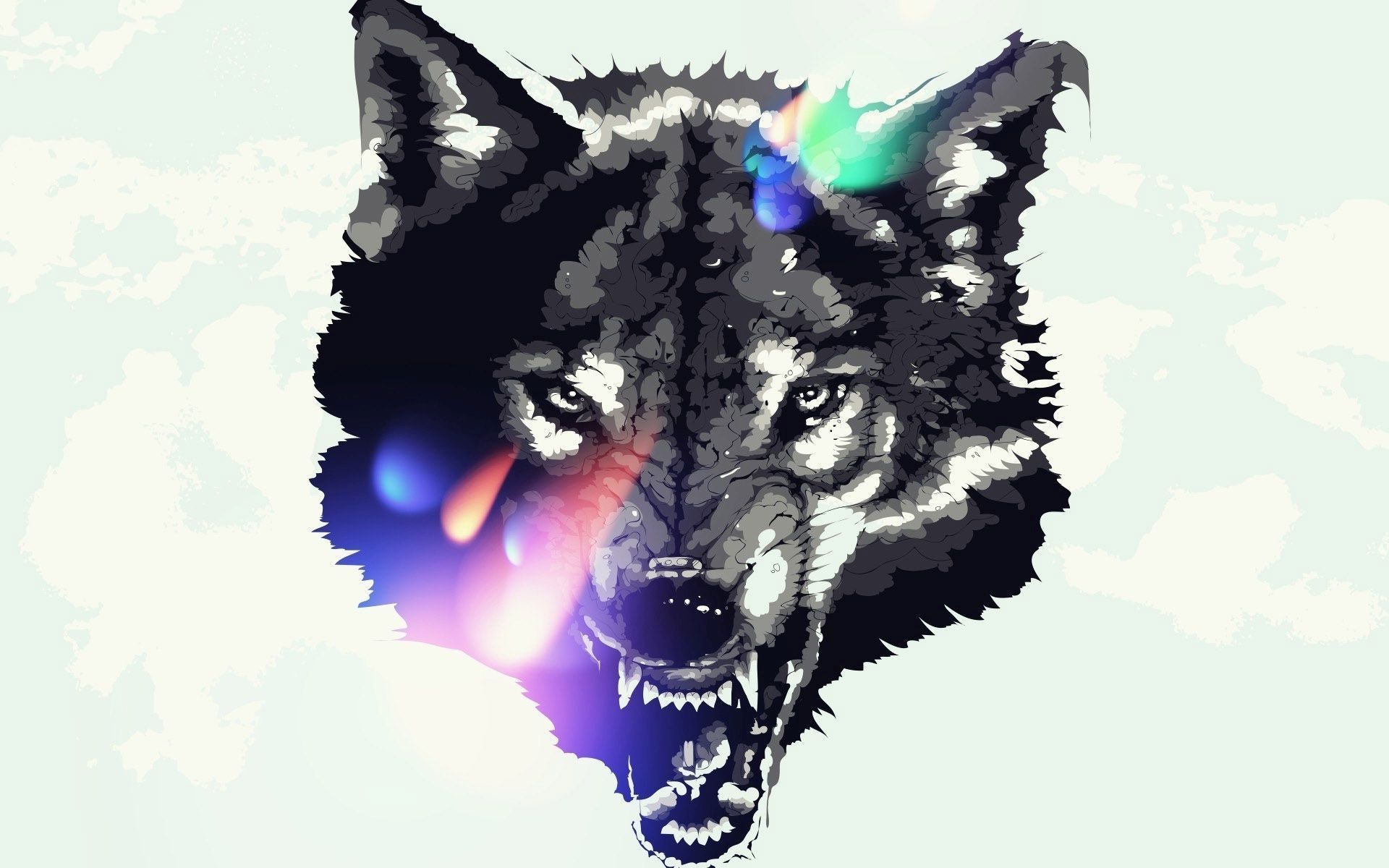 fondo de pantalla de sangre de lobo,diseño gráfico,perro,hocico,ilustración,bigotes