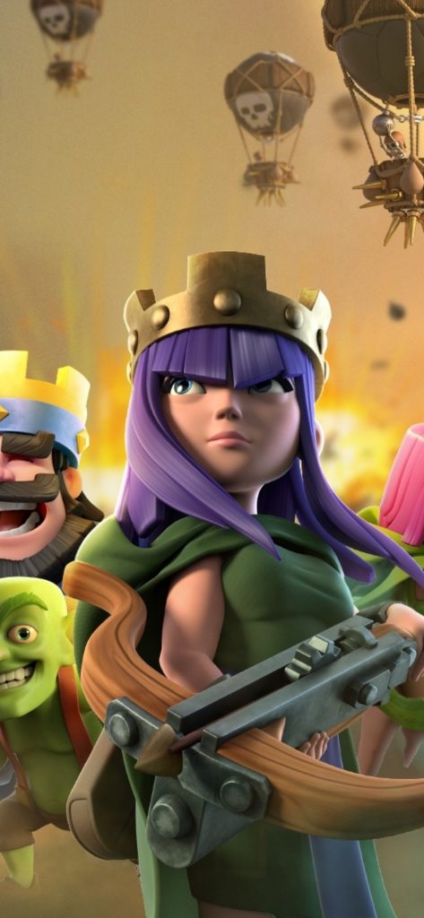 clash royale wallpaper,cartoon,action figure,animated cartoon,toy,adventure game