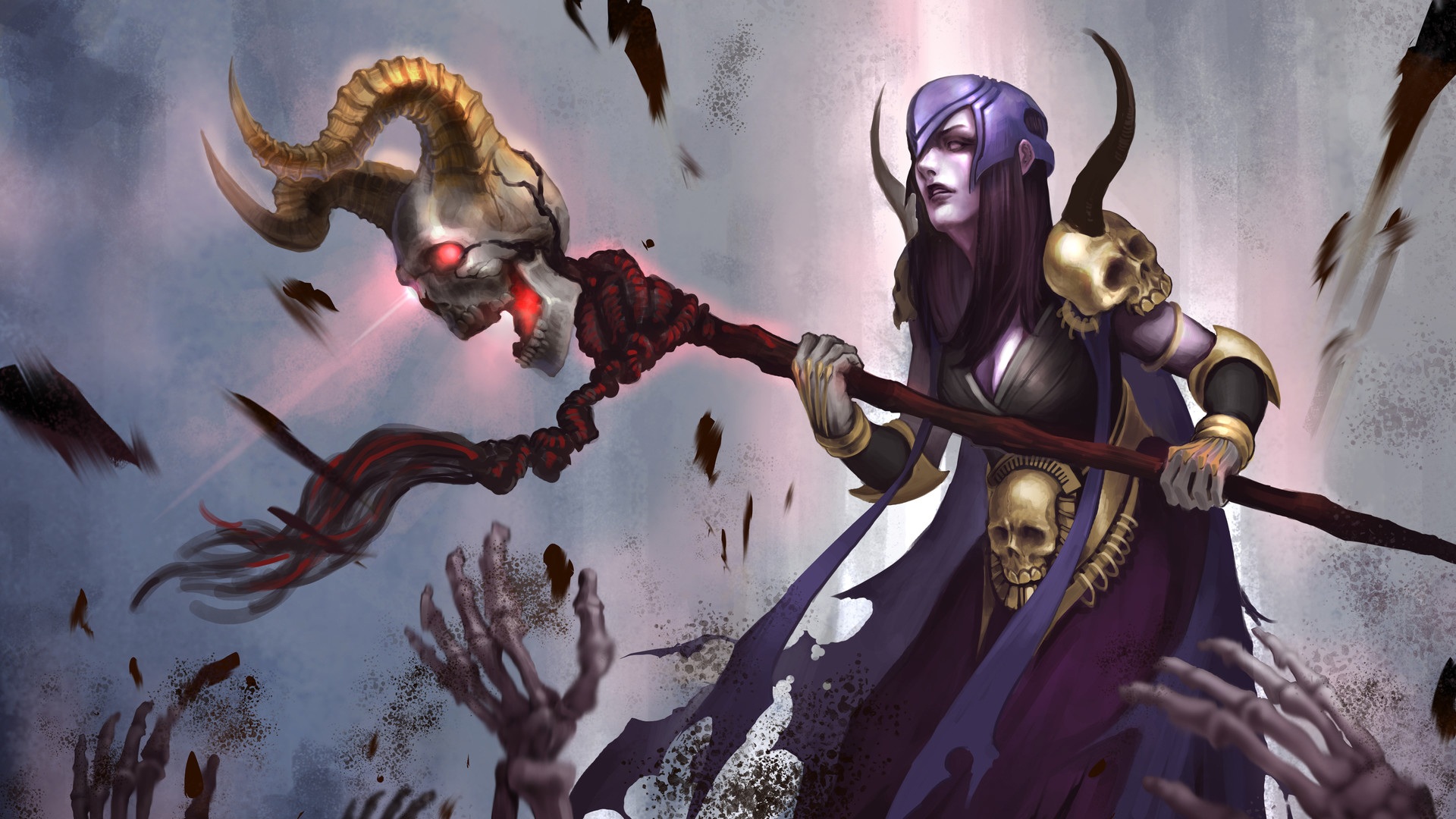 clash royale wallpaper,cg artwork,mythology,demon,fictional character,illustration