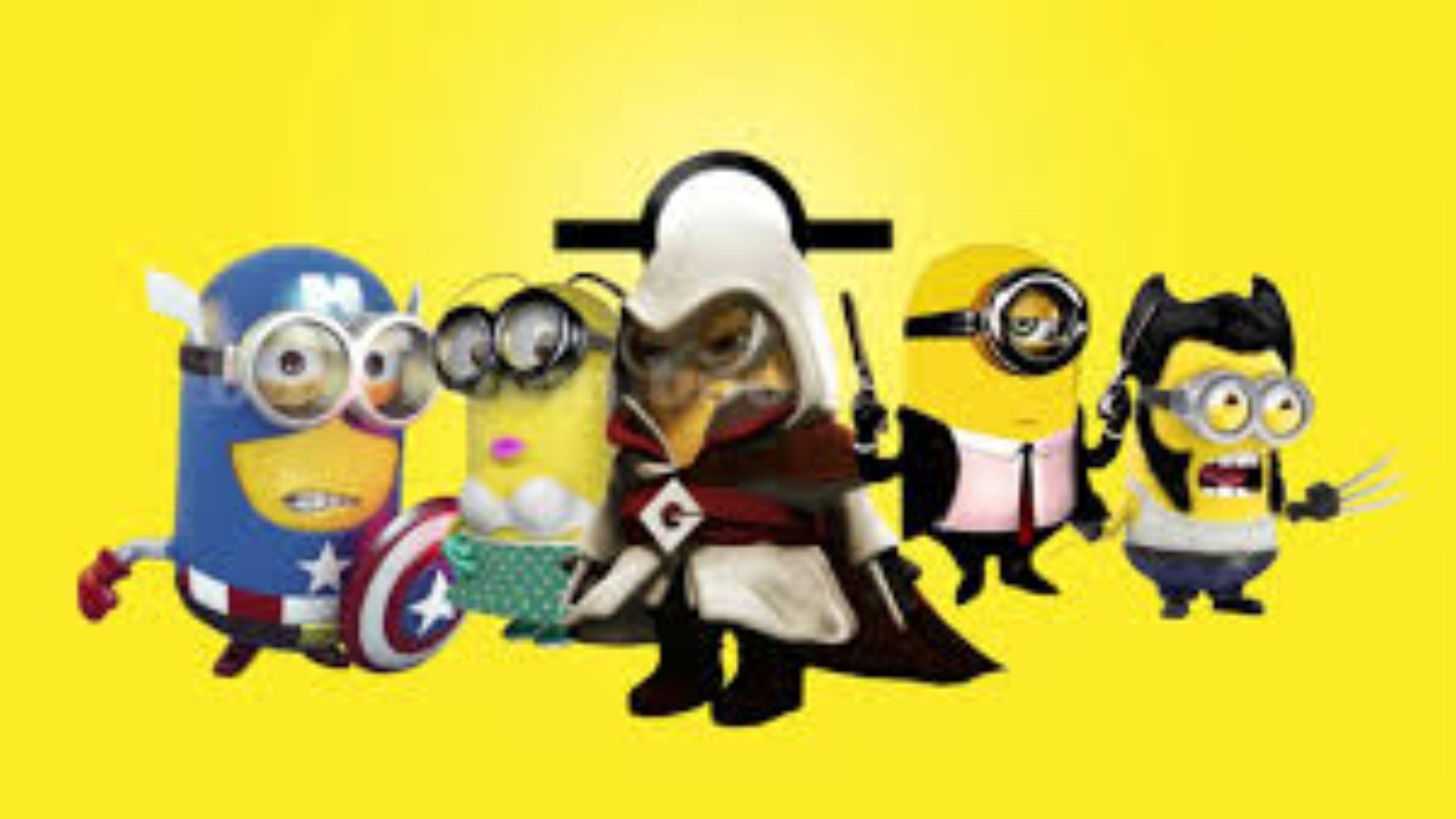 wallpaper minion,cartoon,animated cartoon,yellow,illustration,animation