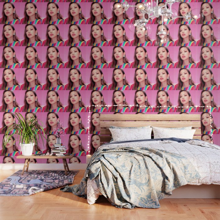blackpink wallpaper,pink,wall,room,wallpaper,interior design