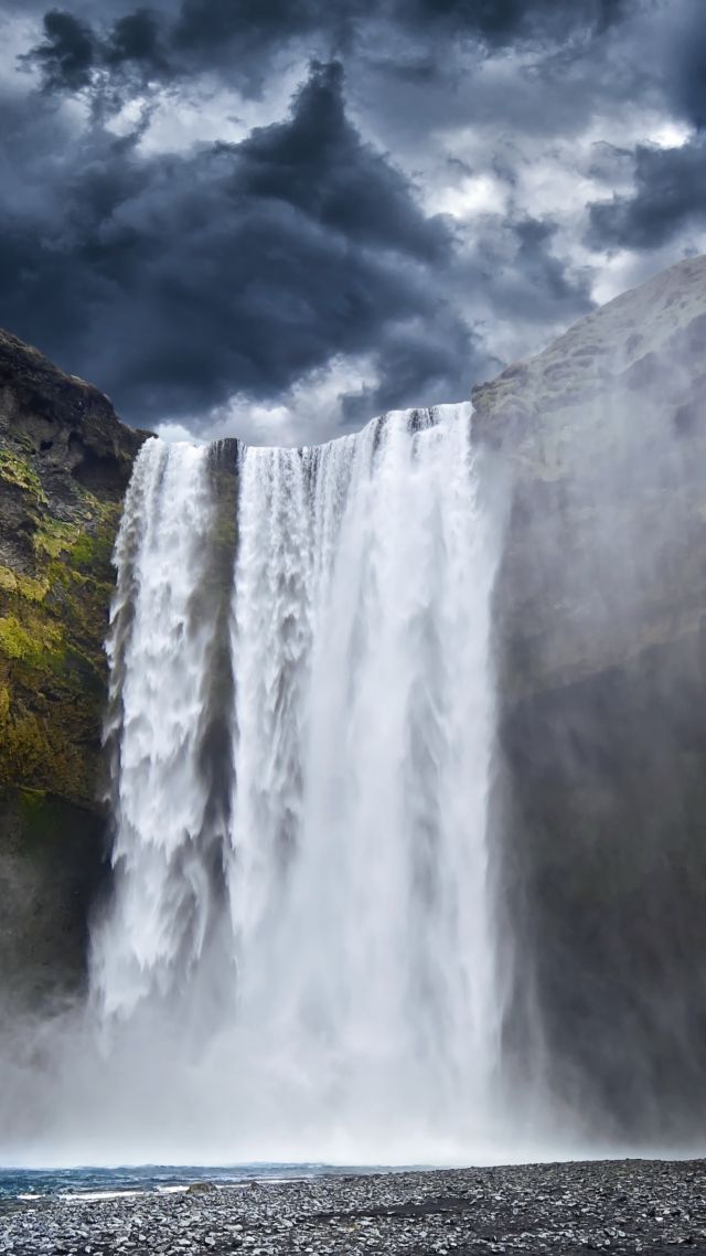 sfondo 4k per cellulare,cascata,corpo d'acqua,risorse idriche,paesaggio naturale,natura